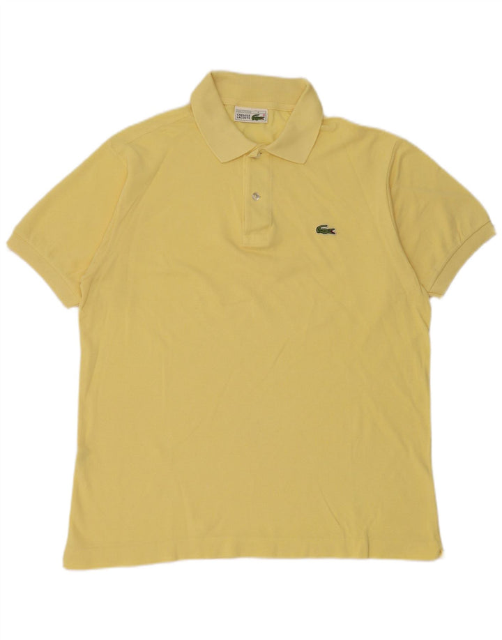 Polo da uomo Lacoste taglia 4 media in cotone giallo