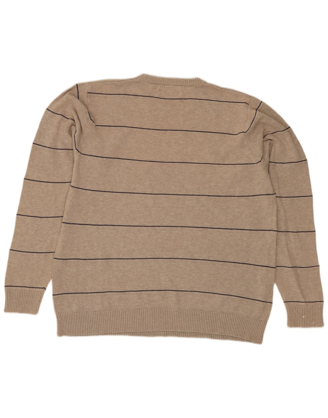 Maglione maglione girocollo da uomo Marks & Spencer blu Harbour beige medio