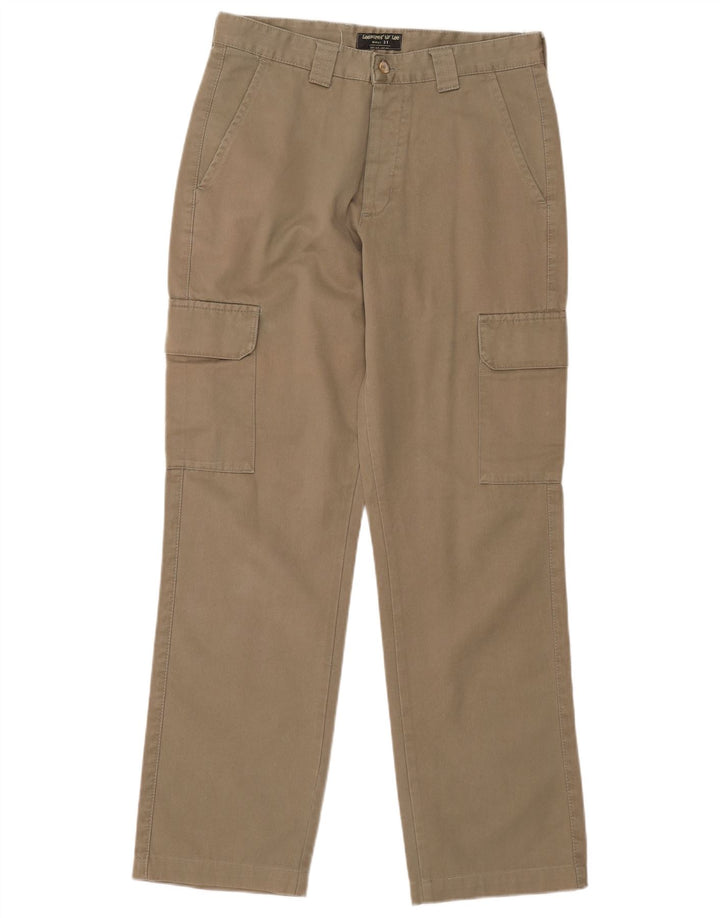 Pantaloni cargo dritti da uomo LEE W31 L31 in cotone beige