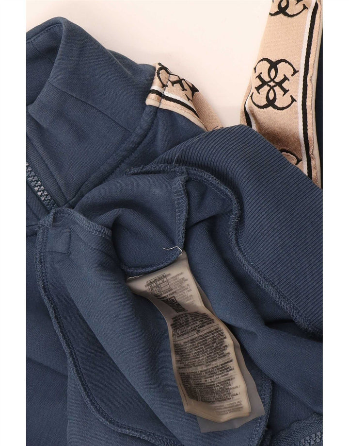 Guess Giacca da tuta da donna UK 14 Medium Blu Navy Colourblock