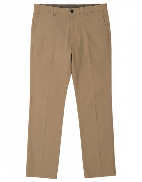 Pantaloni chino dritti da uomo Henry Cottons IT 50 Large W34 L30 Cotone beige
