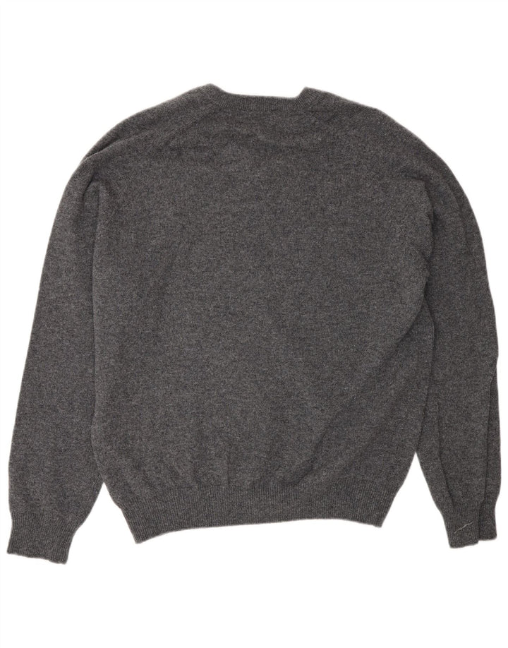 Maglione da uomo Marks & Spencer Blue Harbour con scollo a V grigio medio screziato