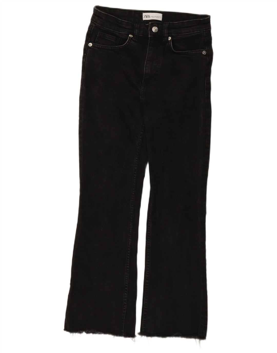 Jeans Bootcut da donna Zara EU 36 XS W26 L25 Nero