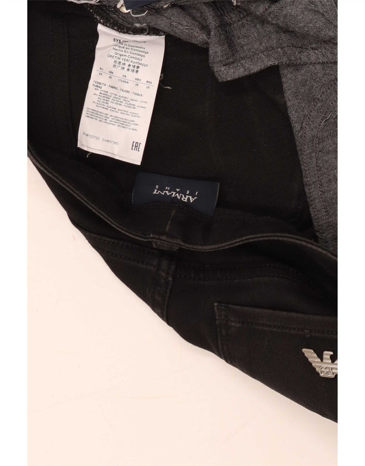 Jeans skinny da donna Armani W28 L30 cotone nero