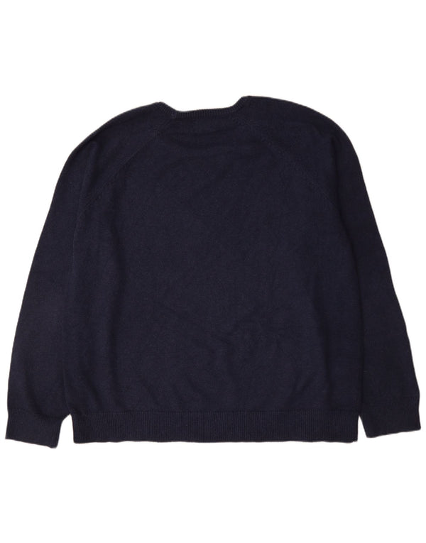 Maglione maglione girocollo da uomo L.L.Bean 2XL cotone blu navy