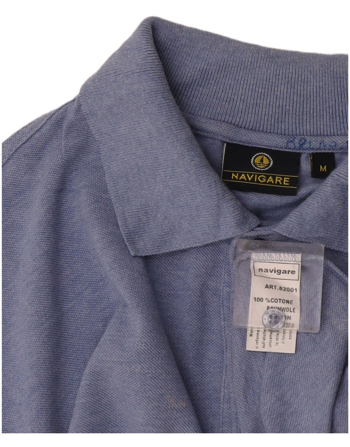 Polo Uomo Navigare Blu Medio in cotone