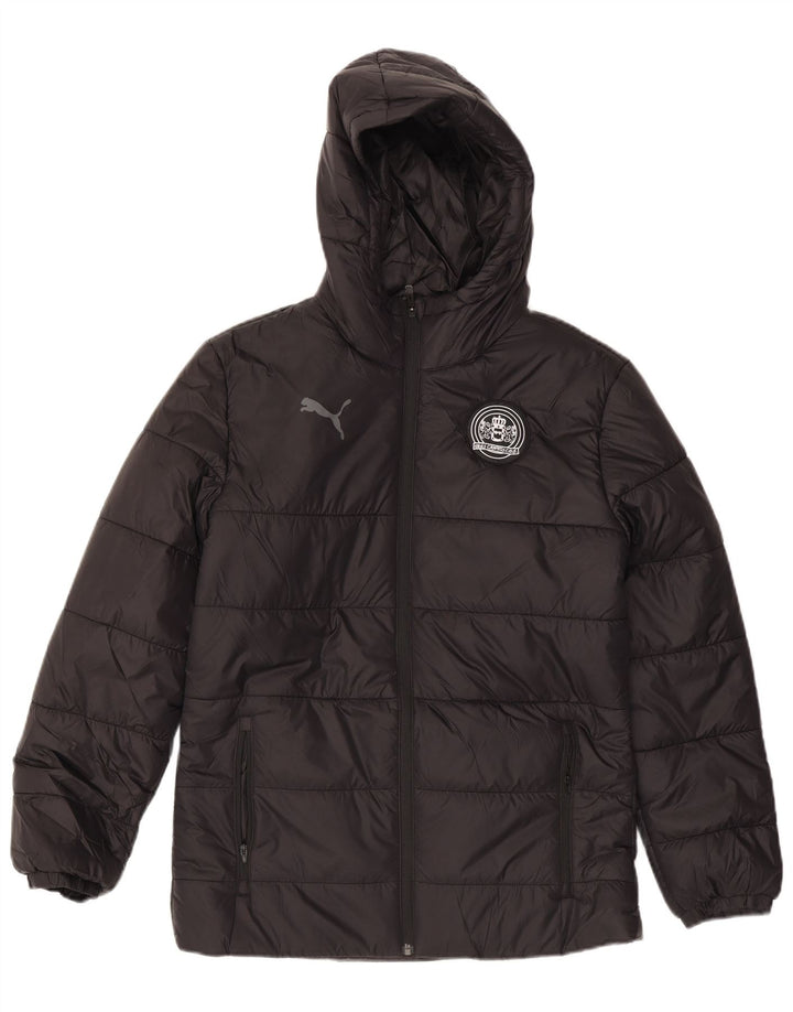 Giacca imbottita con cappuccio da uomo Puma UK 36 piccola in nylon nero