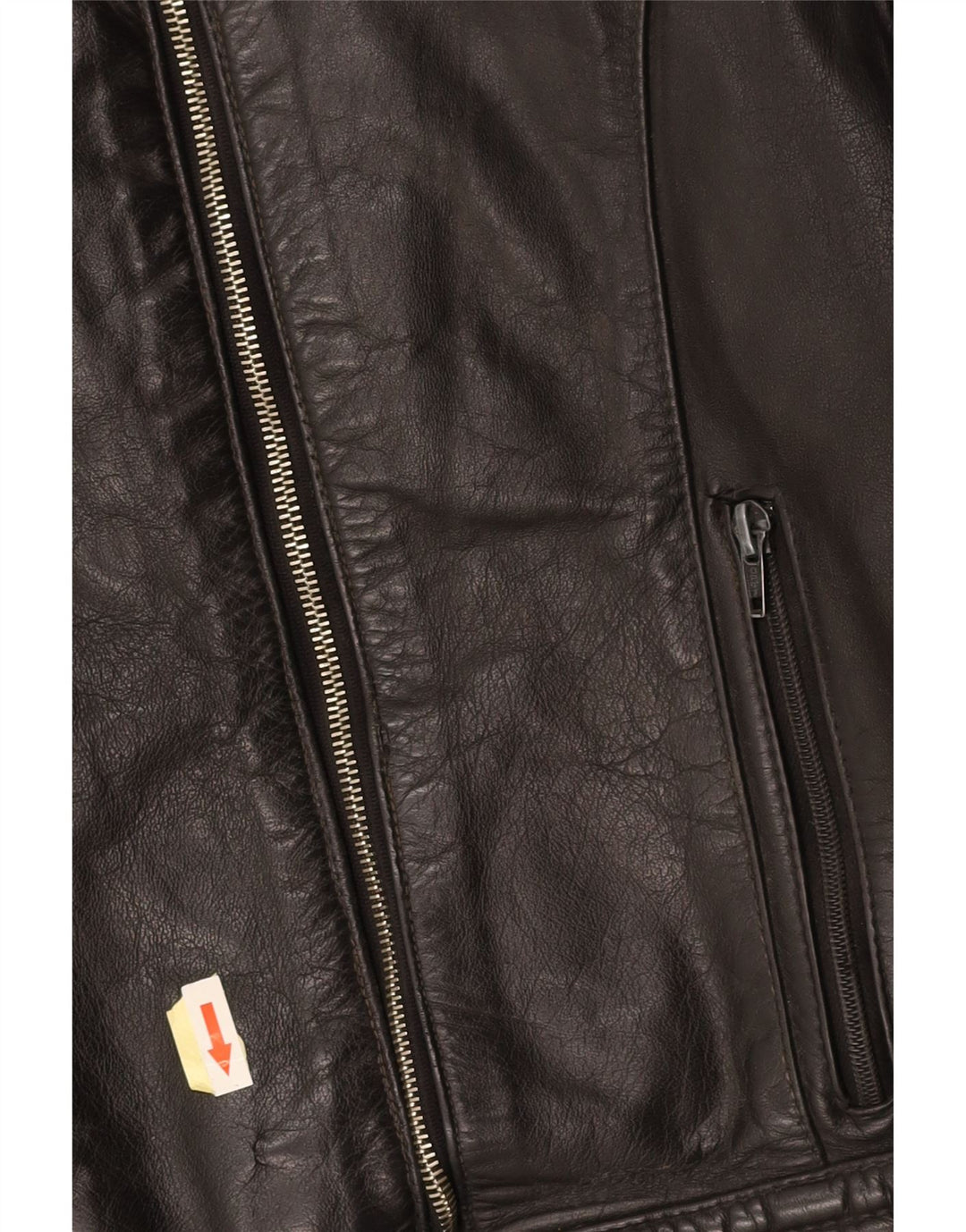 Giacca in pelle da donna VINTAGE UK 14 media nera