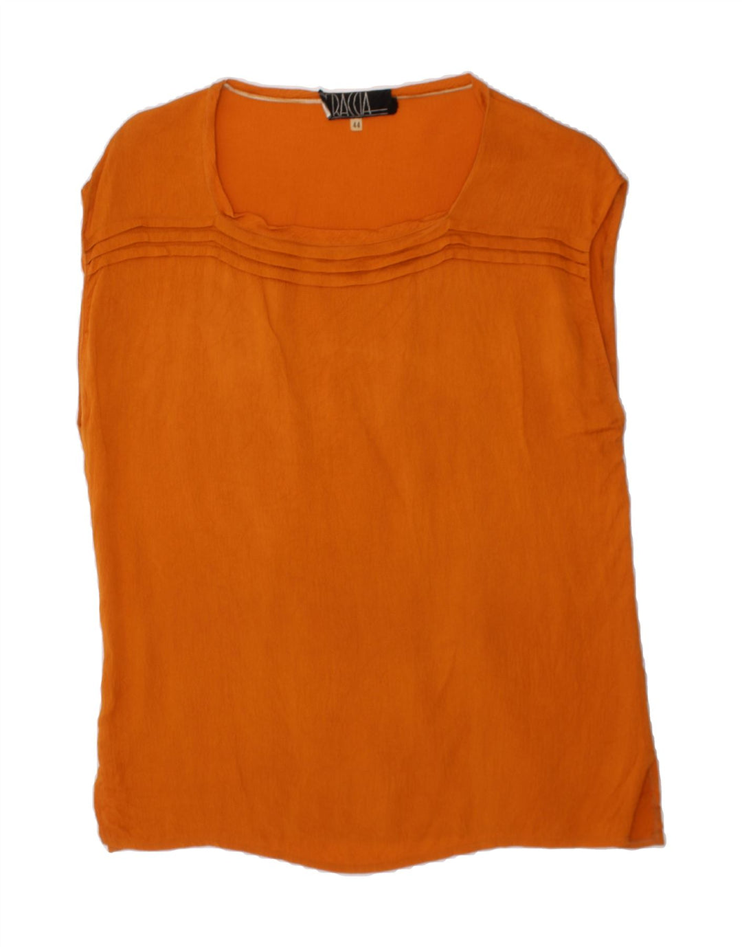 VINTAGE Womens Sleeveless Blouse Top IT 44 Medium Brown Vintage Vintage and Second-Hand Vintage from Messina Hembry 