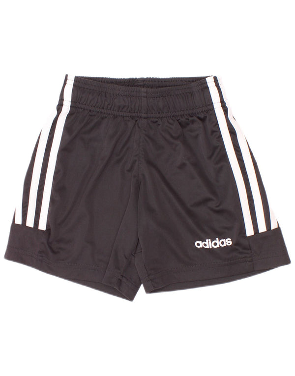 Pantaloncini sportivi Adidas da bambino 5-6 anni in poliestere nero