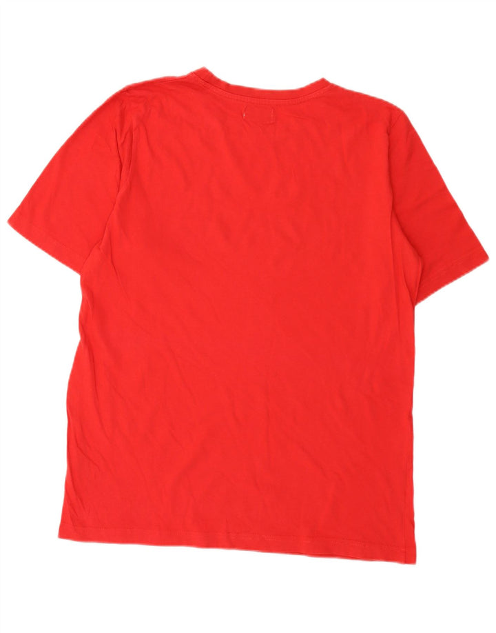 T-shirt grafica da uomo Kappa Top rosso medio in cotone