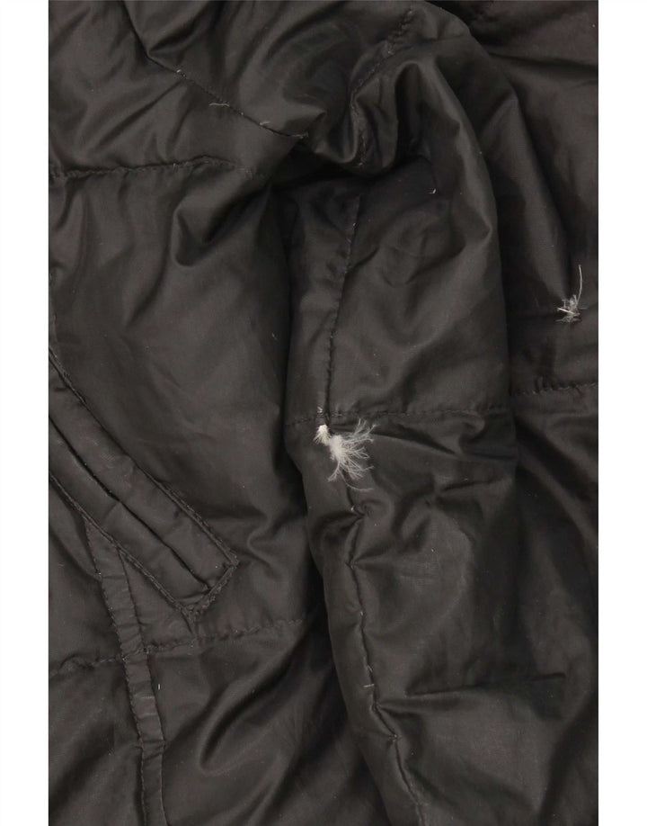 Cappotto imbottito con cappuccio da donna Replay UK 14 grande poliestere nero