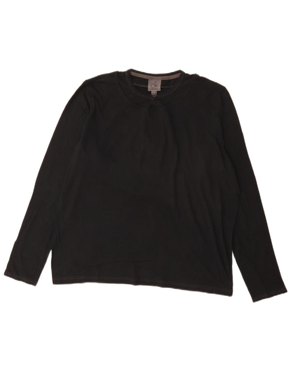 Calvin Klein Jeans Mens Top Long Sleeve IT 50 Medium Black