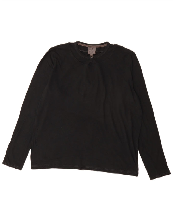 Calvin Klein Jeans Top da uomo manica lunga IT 50 medio nero