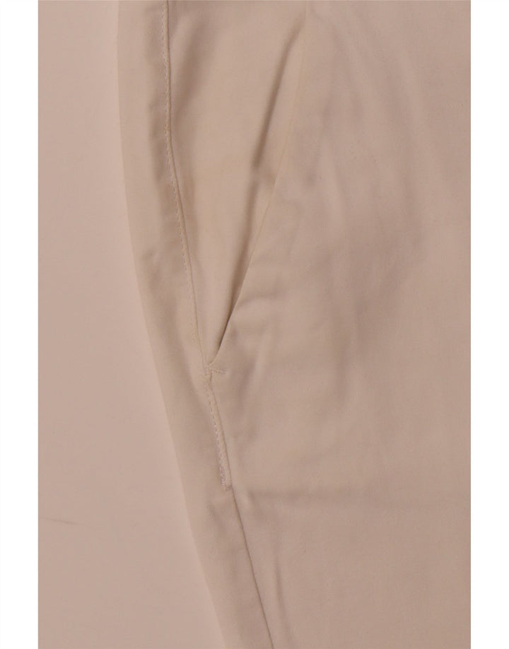 Pantaloni chino slim da donna SUPERDRY UK 12 medi W32 L29 cotone bianco