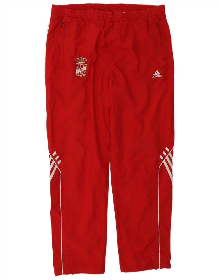 Pantaloni da tuta da uomo Adidas UK 44/46 Large Rosso Poliestere