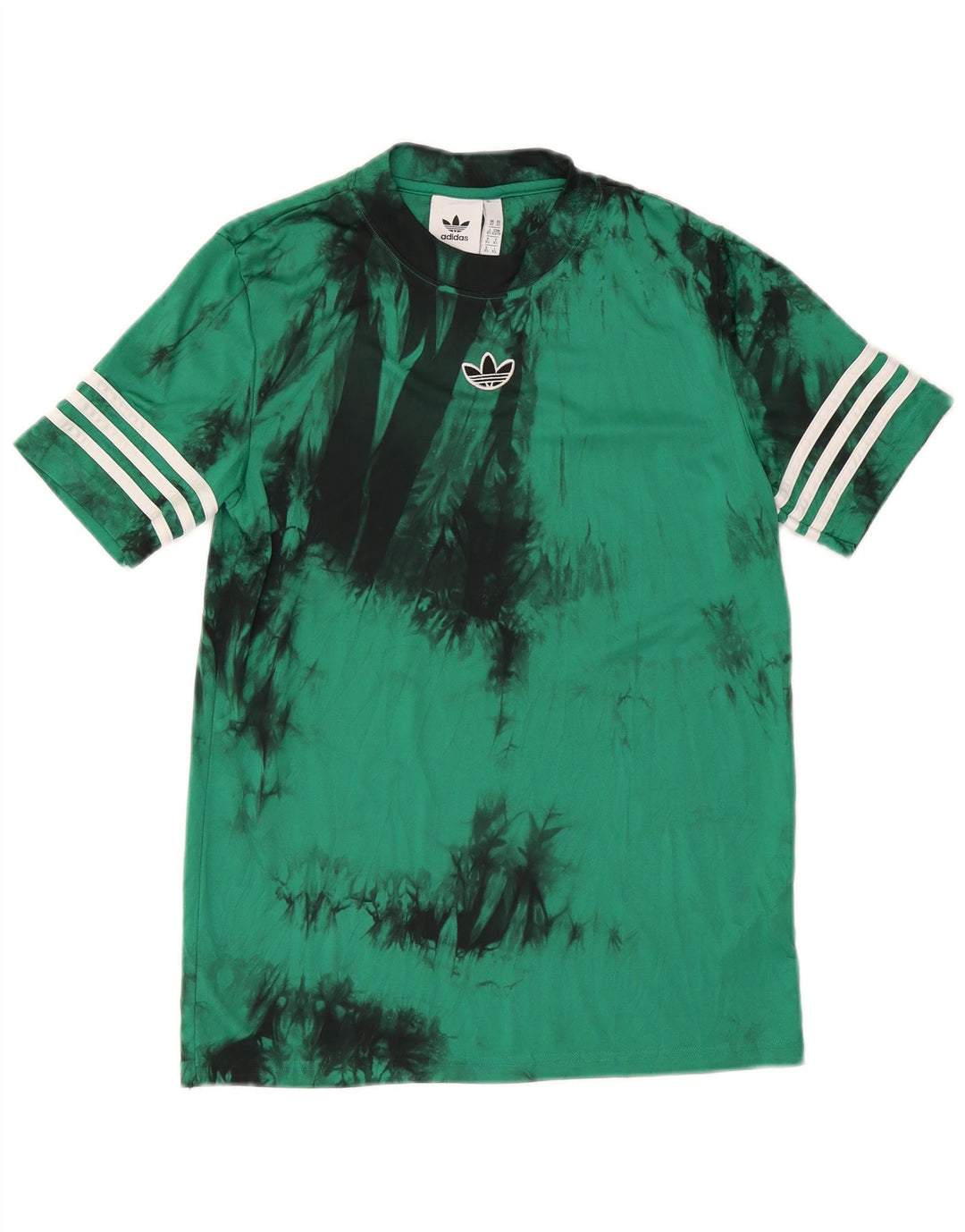 T-shirt da uomo Adidas Top XS verde Tie Dye in poliestere