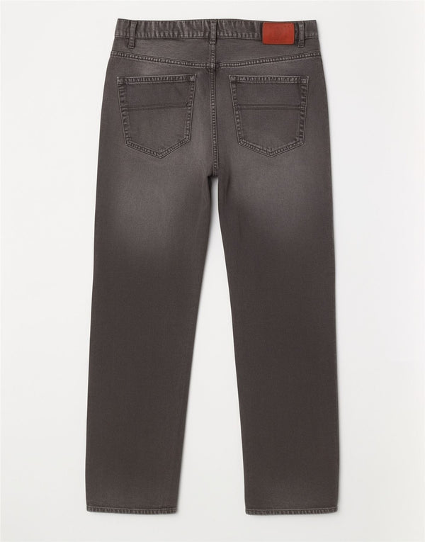 Jeans dritti regolari Jason da donna Gant W34 L30 cotone grigio