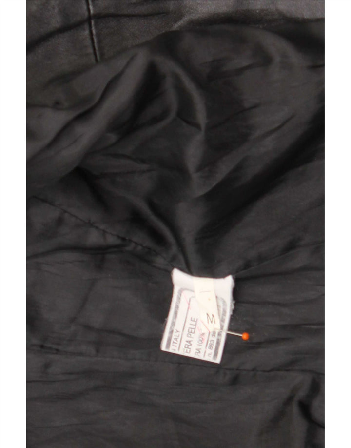 Giacca in pelle corta da donna Sasch UK 12 media nera