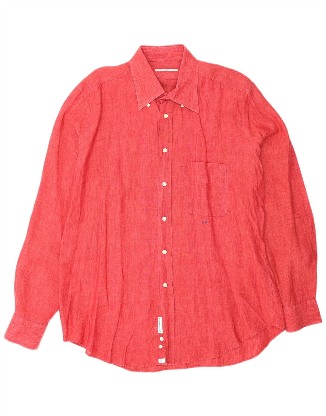 CAMICISSIMA Camicia Uomo Slim Fit XL Lino Rosso