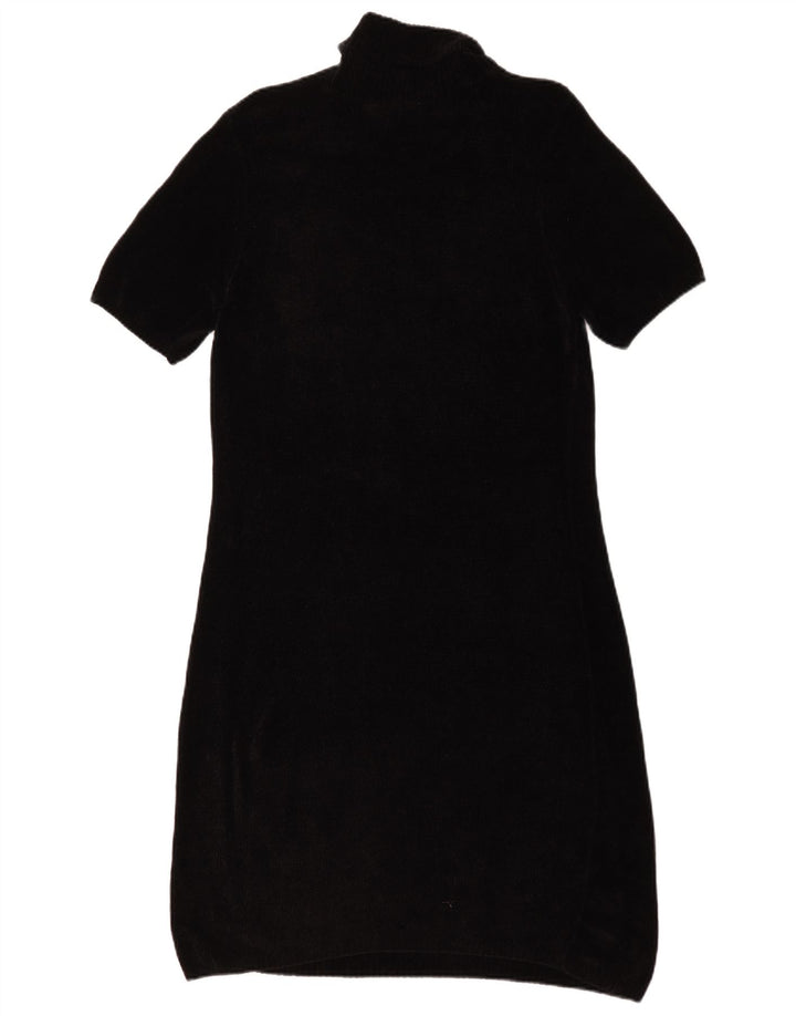 Abito maglione a maniche corte da donna Marks & Spencer UK 12 medio nero