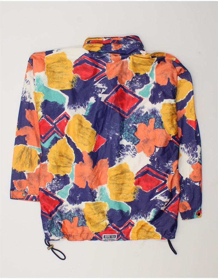 Giacca antipioggia da uomo con cappuccio Loffler UK 38 media multicolore geometrica