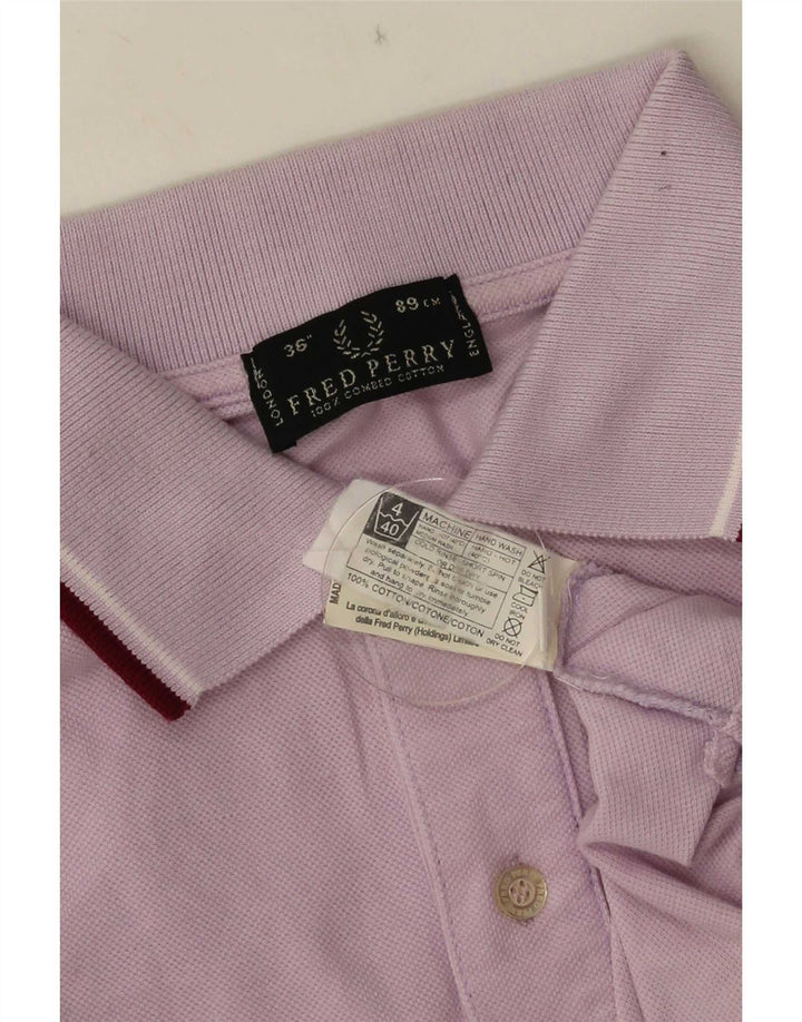 Polo da uomo Fred Perry XS in cotone viola