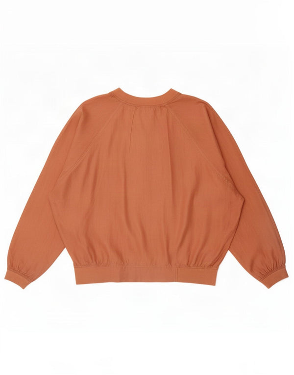 Top oversize vintage da donna a maniche lunghe IT 44 Arancione medio