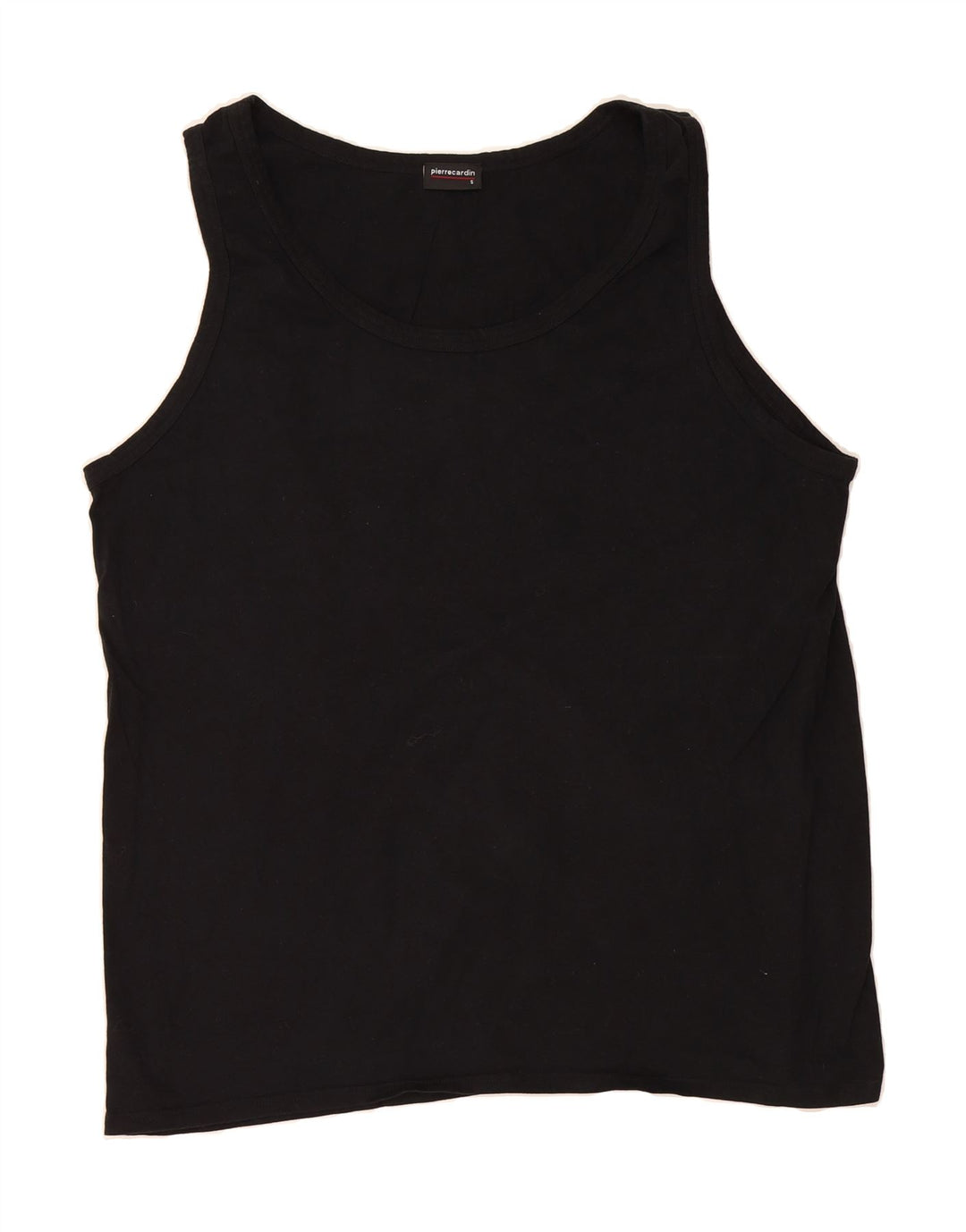 PIERRE CARDIN Mens Vest Top Large Black Cotton Vintage Pierre Cardin and Second-Hand Pierre Cardin from Messina Hembry 