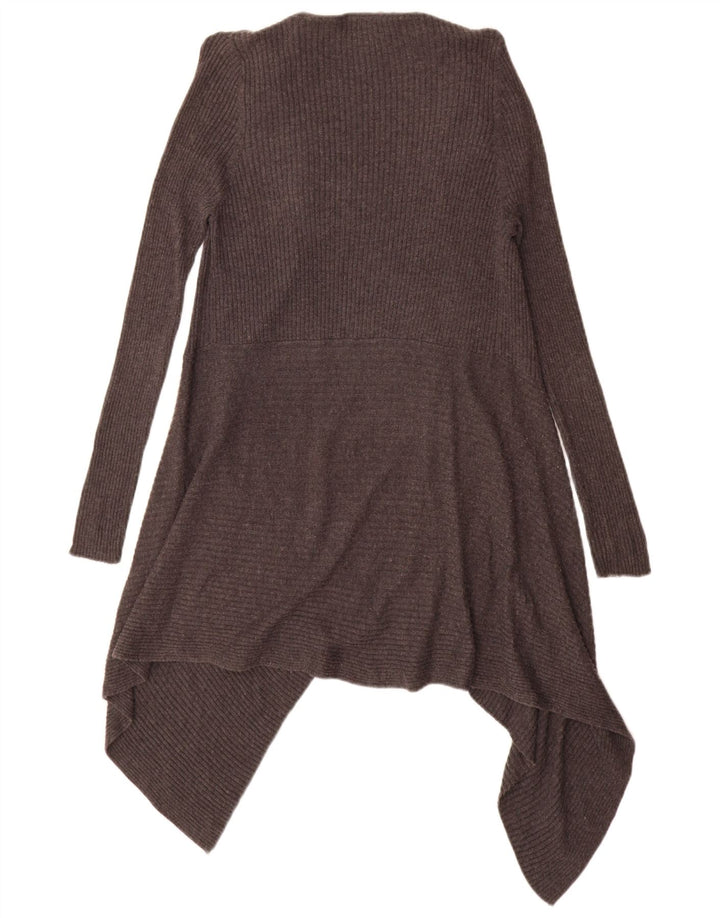 Maglione cardigan asimmetrico da donna Marks & Spencer UK 14 grande grigio