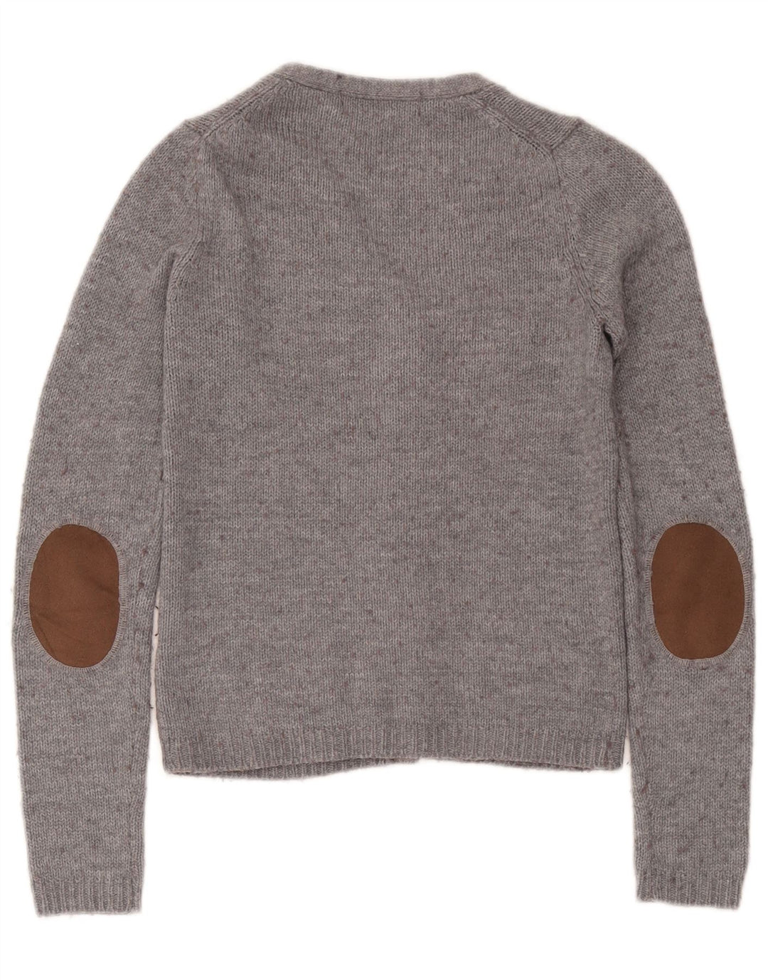 Maglione cardigan da donna Zara UK 12 Acrilico screziato grigio medio