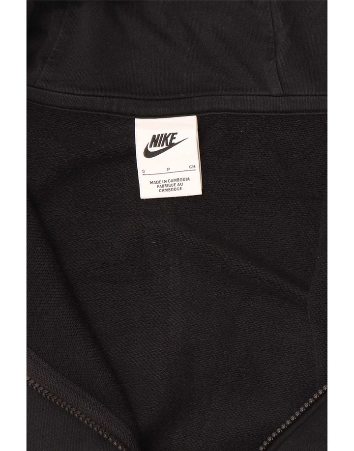 Felpa con cappuccio e zip oversize da donna Nike UK 10 piccola nera