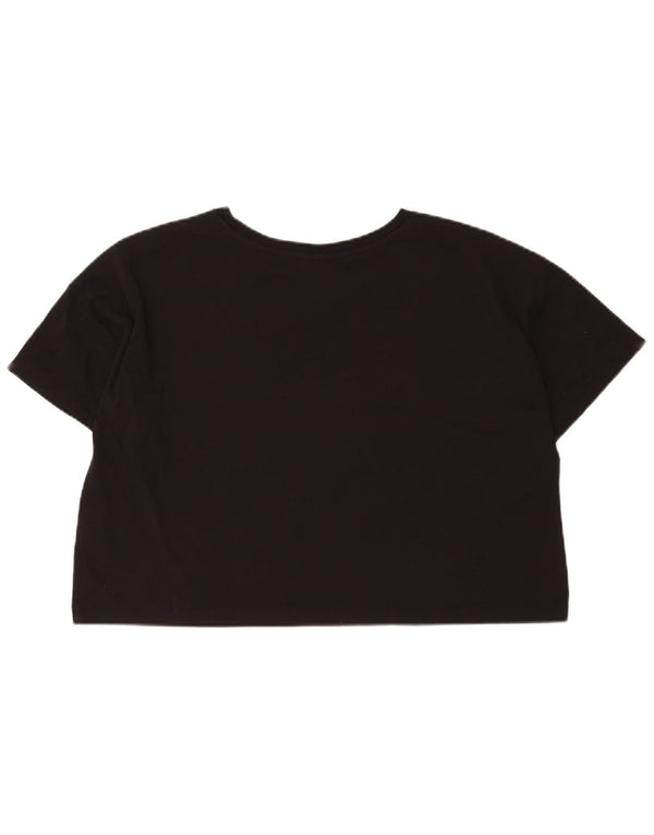 T-shirt grafica oversize corta da donna Champion Top UK 14 Medium Nero