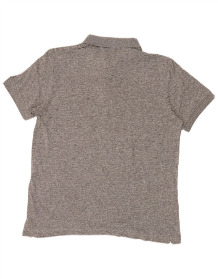 Polo da uomo French Connection grande in cotone chiazzato grigio