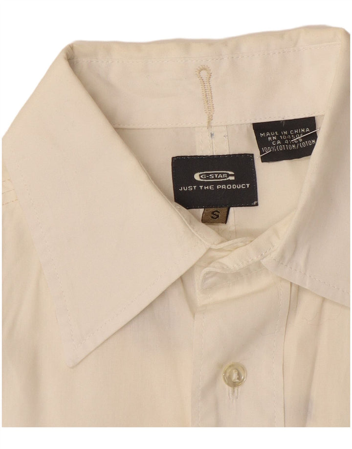 Camicia da uomo G-Star piccola in cotone bianco