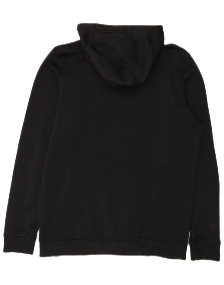 Felpa con cappuccio grafica Under Armour da uomo Cold Gear piccola in poliestere nero