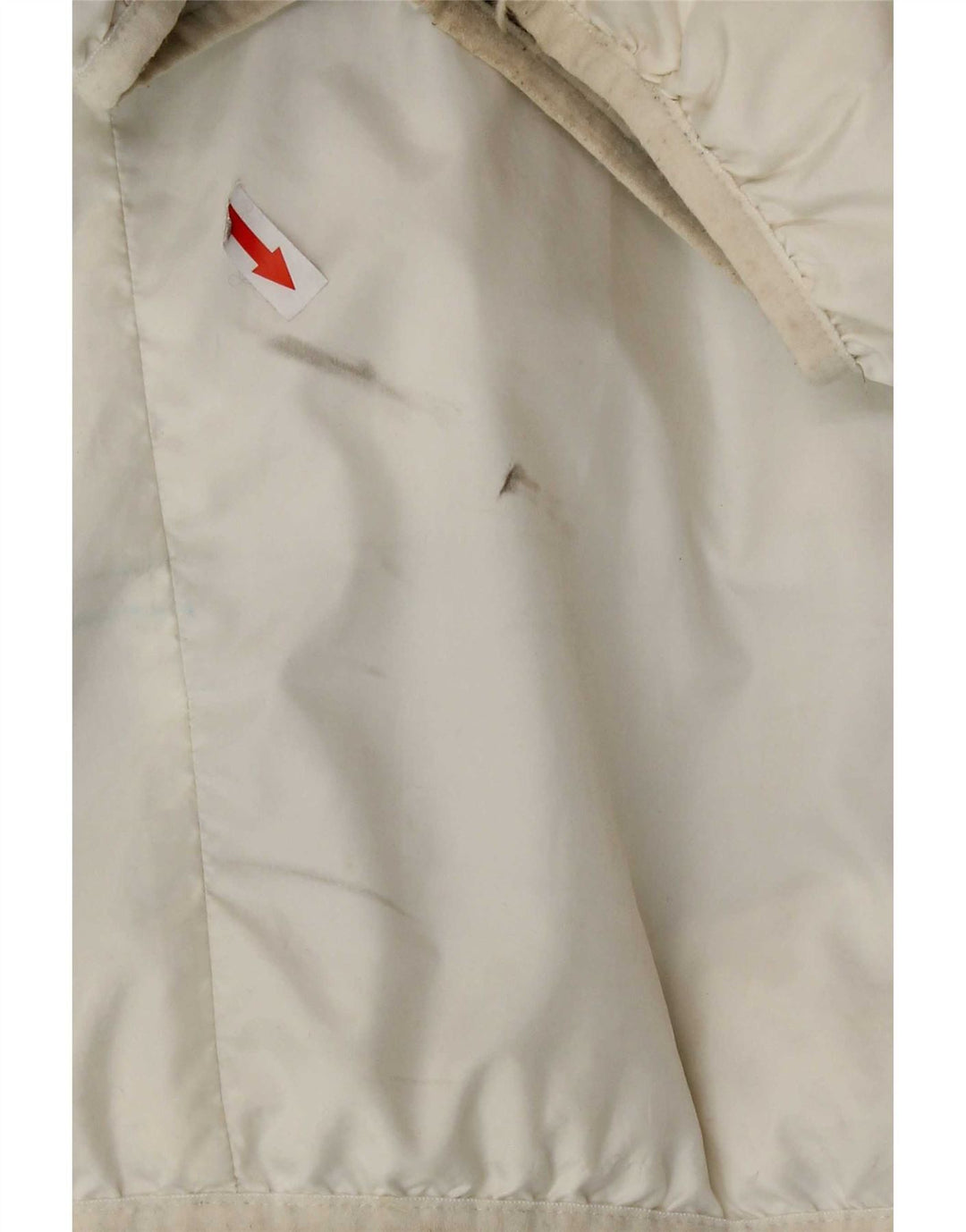 Giacca imbottita reversibile con cappuccio Nike da uomo UK 44 2XL poliestere a quadri bianco