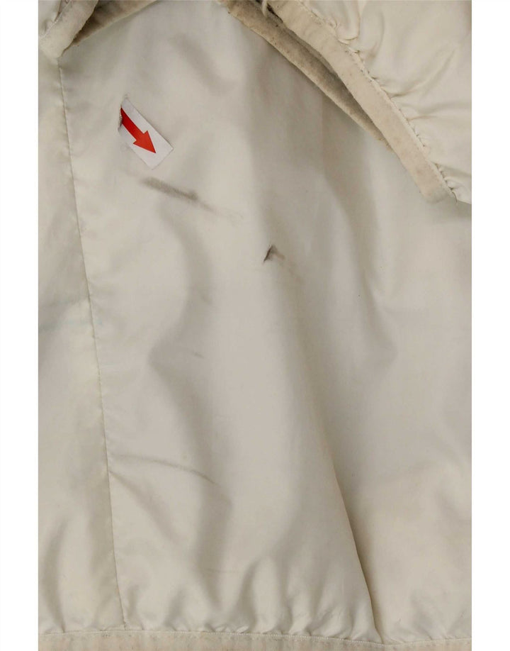Giacca imbottita reversibile con cappuccio Nike da uomo UK 44 2XL poliestere a quadri bianco