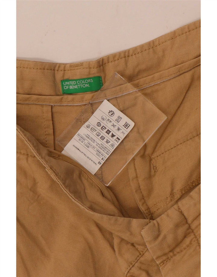 Pantaloncini chino da uomo Benetton IT 48 medio W34 cotone beige