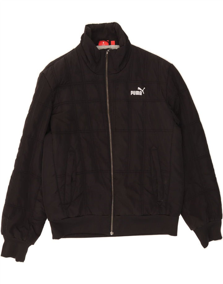 PUMA Mens Padded Jacket UK 36 Small Black Vintage Puma and Second-Hand Puma from Messina Hembry 