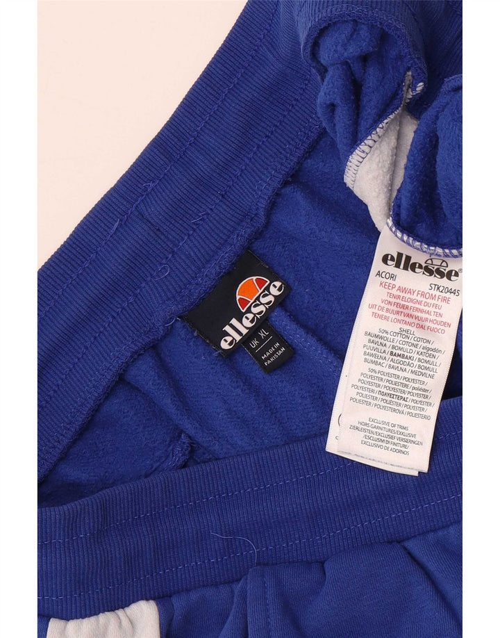 Pantaloncini sportivi da uomo Ellesse XL blu in cotone color block