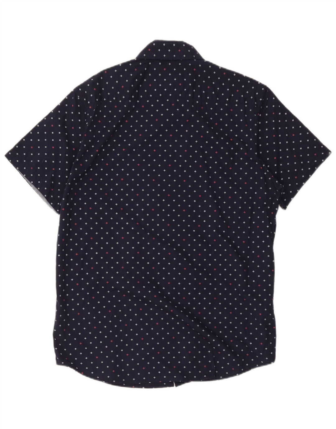 Camicia Lee da uomo a maniche corte vestibilità regolare in cotone geometrico blu navy medio