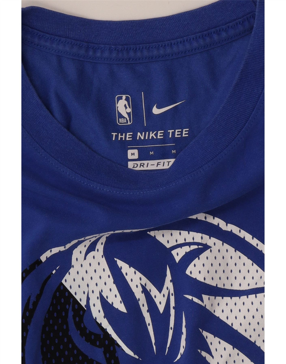 T-shirt grafica da uomo NIKE Dallas Mavericks blu medio