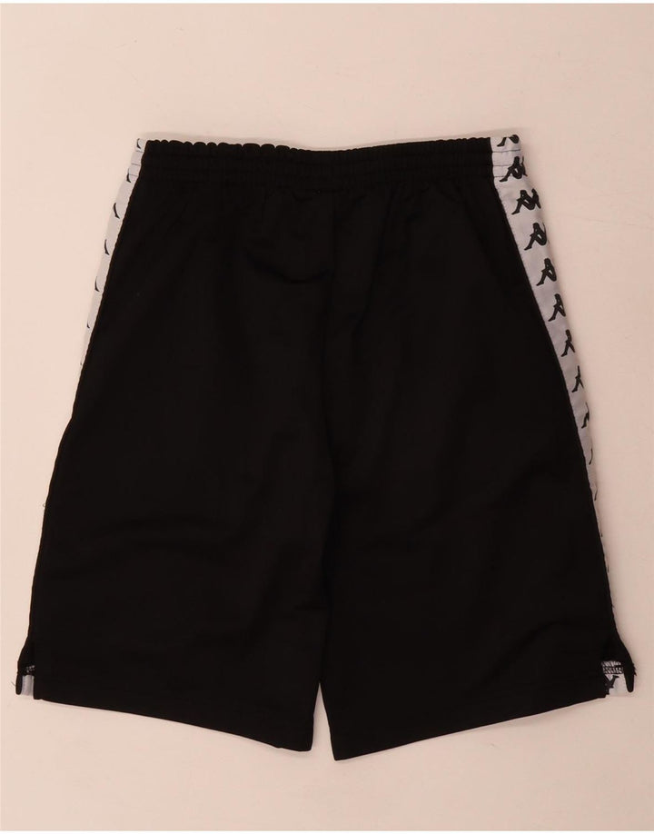 Pantaloncini sportivi grafici Kappa da bambino 11-12 anni Poliestere color block nero
