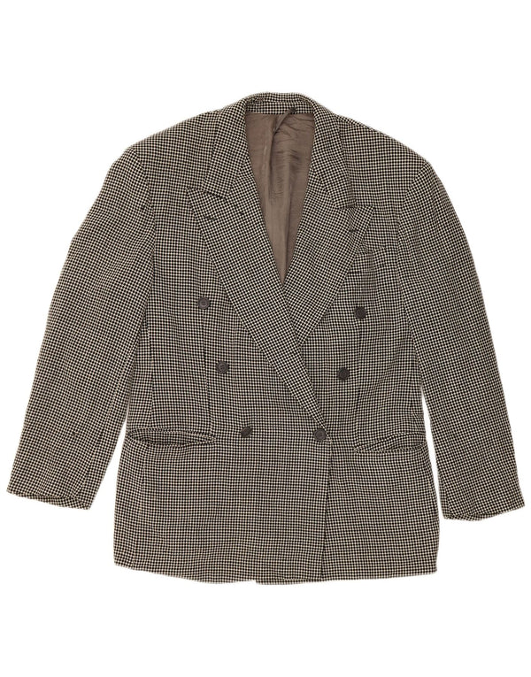 Giacca blazer doppiopetto da donna Hugo Boss IT 50 XL grigio maculato