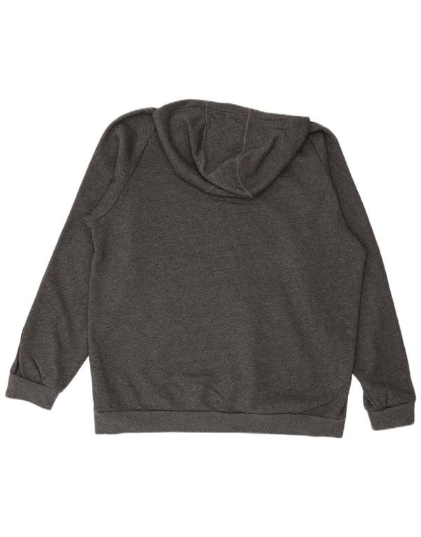 Felpa con cappuccio da uomo ADIDAS XL in cotone grigio