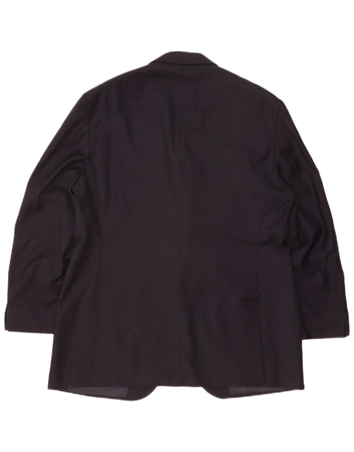 Polo Ralph Lauren Giacca blazer a 3 bottoni da uomo IT 56 3XL Lana blu navy