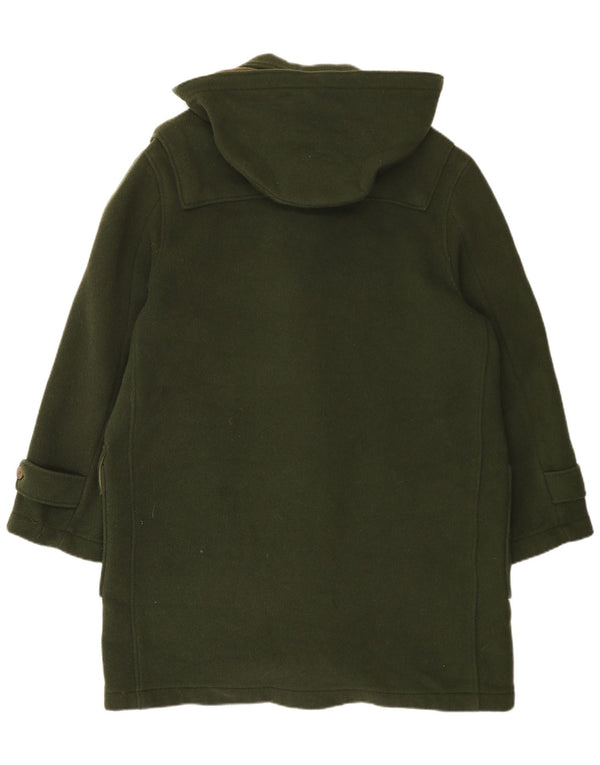 Montgomery vintage da uomo con cappuccio IT 50 Large in lana verde
