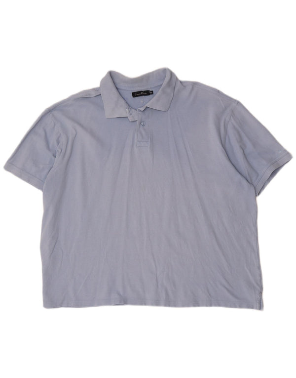 Polo da uomo James Pringle 2XL in cotone blu