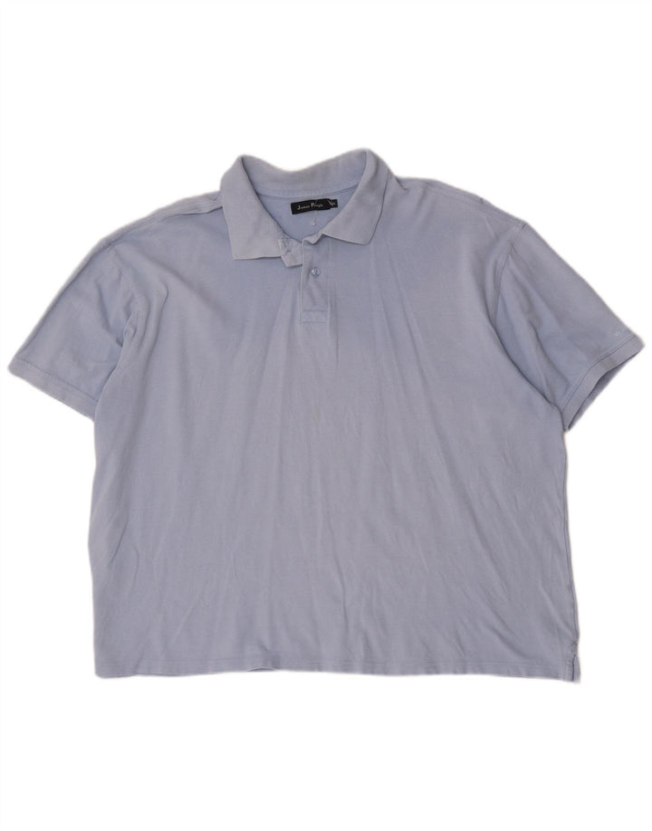 Polo da uomo James Pringle 2XL in cotone blu